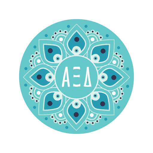 Alpha Xi Delta Mandala Sticker