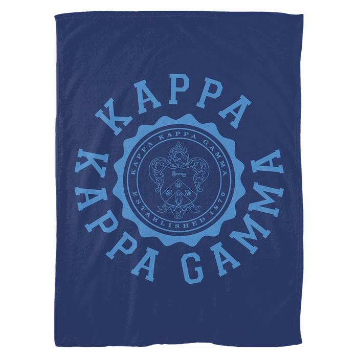 Kappa Kappa Gamma Seal Fleece Blankets Kappa Kappa Gamma Seal Fleece Blankets