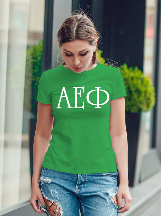 Alpha Epsilon Phi University Letter T-Shirt