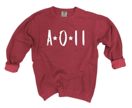 Alpha Omicron Pi Comfort Colors Starry Nickname Sorority Sweatshirt