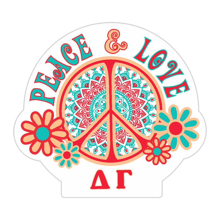 Delta Gamma Peace Sticker