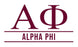 Alpha Phi Custom Greek Letter Sticker - 2.5