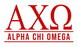 Alpha Chi Omega Custom Greek Letter Sticker - 2.5