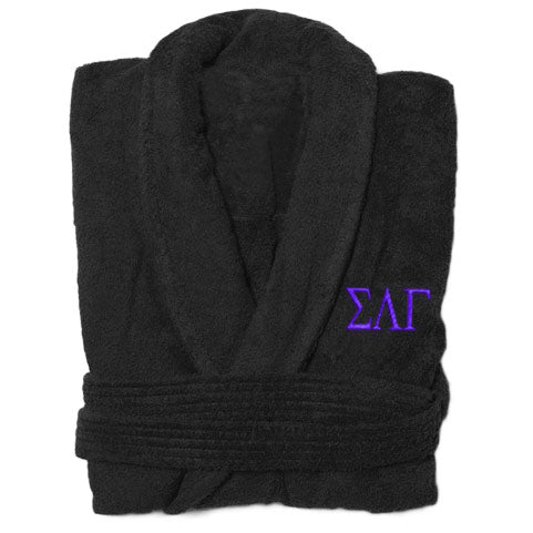 Sigma Lambda Gamma Greek Letter Bathrobe