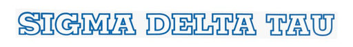 Sigma Delta Tau Back Of The Window Long Sticker