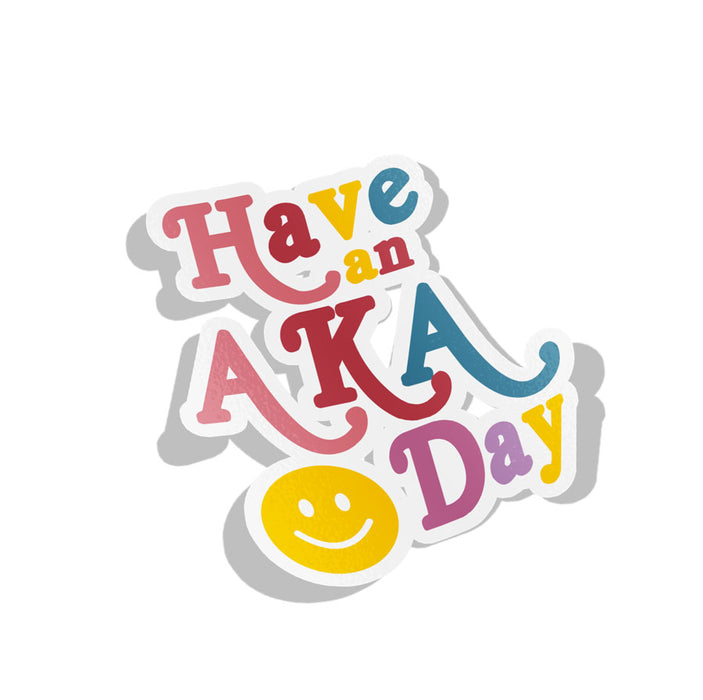 Alpha Kappa Alpha Happy Day Sorority Decal