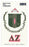 Delta Zeta Crest Decal