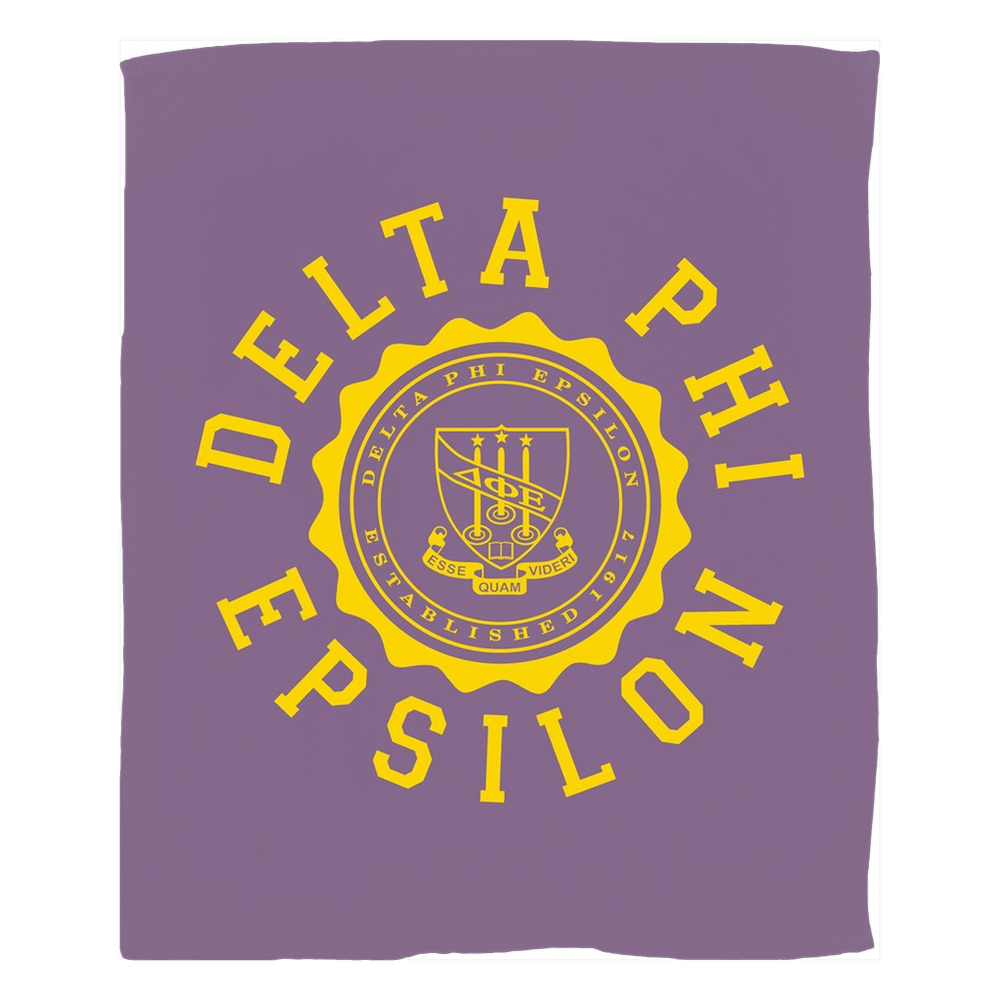 Delta Phi Epsilon Seal Fleece Blankets Delta Phi Epsilon Seal Fleece Blankets