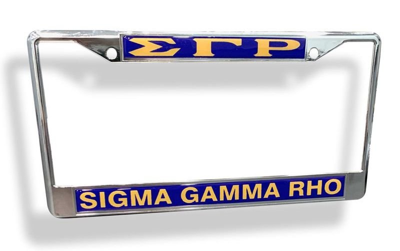 Sigma Gamma Rho License Plate Frame