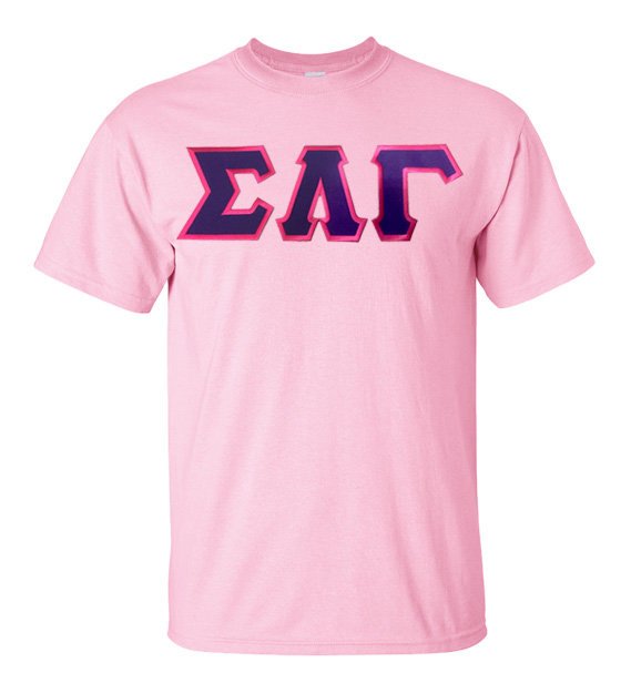 Sigma Lambda Gamma The Best Shirt with Sewn-On Letters