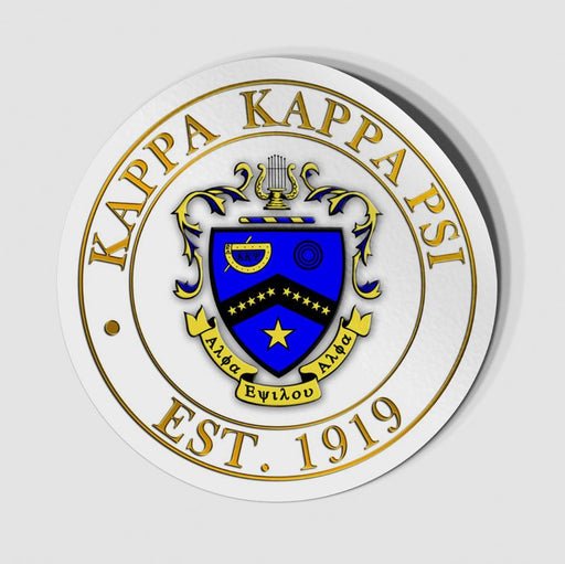 Kappa Kappa Psi Circle Crest Decal