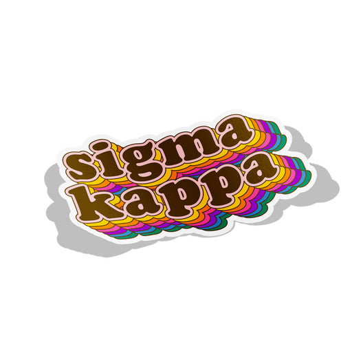 Sigma Kappa Retro Sorority Decal