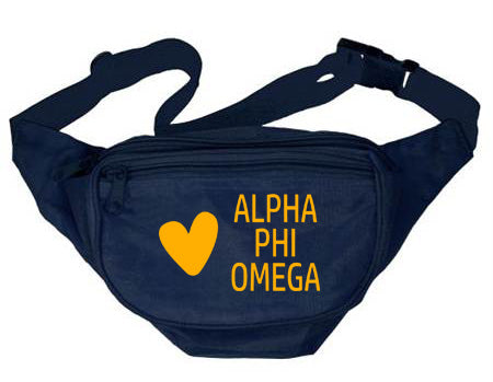 Alpha Phi Omega Heart Fanny Pack
