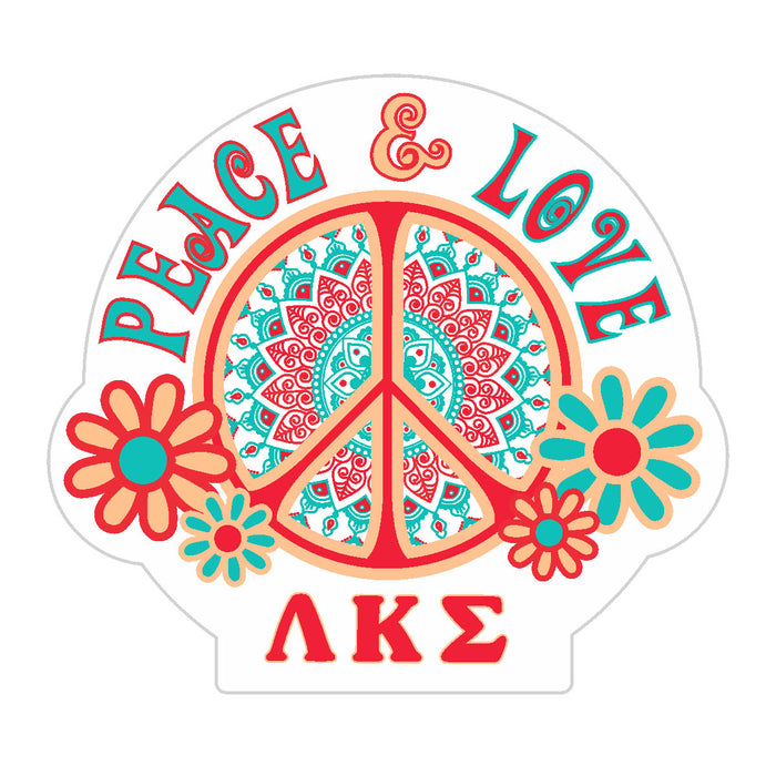 Lambda Kappa Sigma Peace Sticker