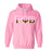 Gamma Phi Beta Two Toned Lettered Hooded Sweatshirt