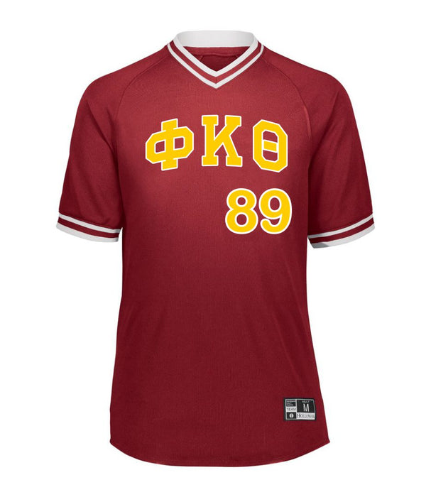 Phi Kappa Theta Retro V-Neck Baseball Jersey