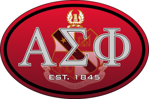 Alpha Sigma Phi Color Oval Decal