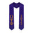 Omega Psi Phi Vertical Grad Stole with Letters & Year