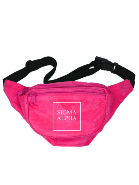 Sigma Alpha Box Stacked Fanny Pack