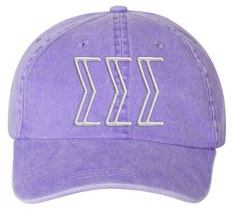 Sigma Sigma Sigma Sorority Greek Carson Embroidered Hat