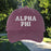 Alpha Phi Comfort Colors Varsity Hat