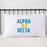 Alpha Xi Delta Sorority Pillowcase