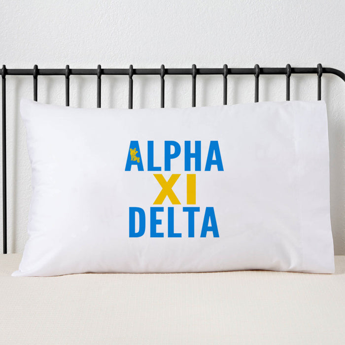 Alpha Xi Delta Sorority Pillowcase