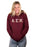 Alpha Sigma Kappa Unisex Hooded Sweatshirt with Sewn-On Letters