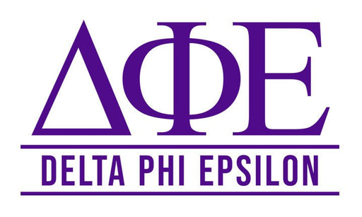 Delta Phi Epsilon Custom Greek Letter Sticker - 2.5