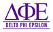 Delta Phi Epsilon Custom Greek Letter Sticker - 2.5