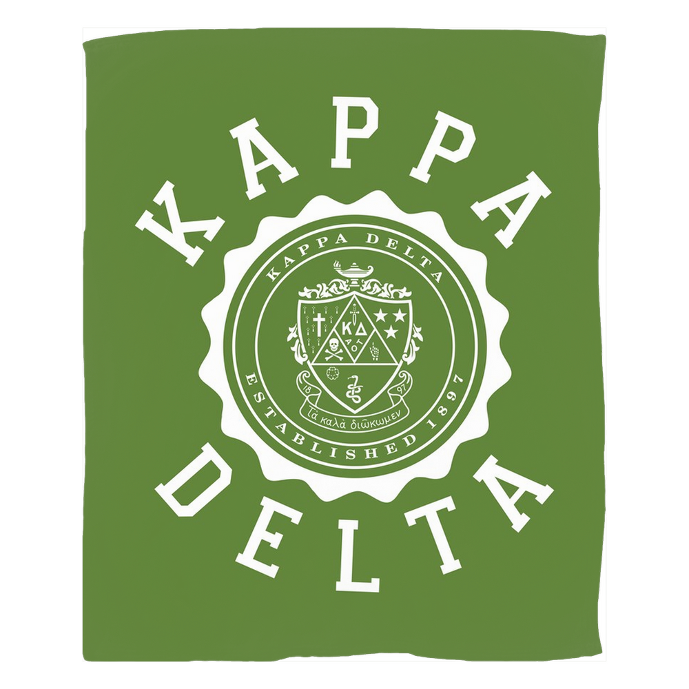 Kappa Delta Seal Fleece Blankets Kappa Delta Seal Fleece Blankets