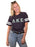Lambda Kappa Sigma Unisex Jersey Football Tee with Sewn-On Letters