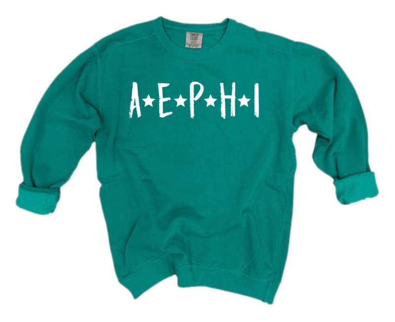 Alpha Epsilon Phi Comfort Colors Starry Nickname Sorority Sweatshirt