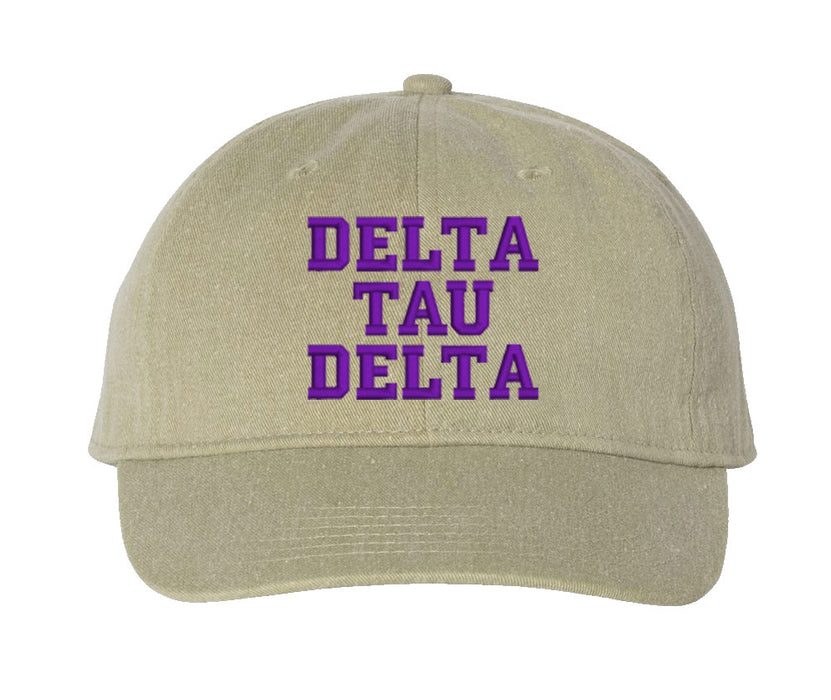 Delta Tau Delta Comfort Colors Varsity Hat