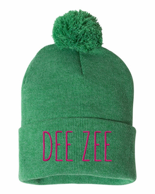 Delta Zeta Sorority Beanie With Pom Pom