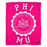 Phi Mu Seal Fleece Blankets Phi Mu Seal Fleece Blankets