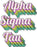 Alpha Sigma Tau Greek Stacked Sticker