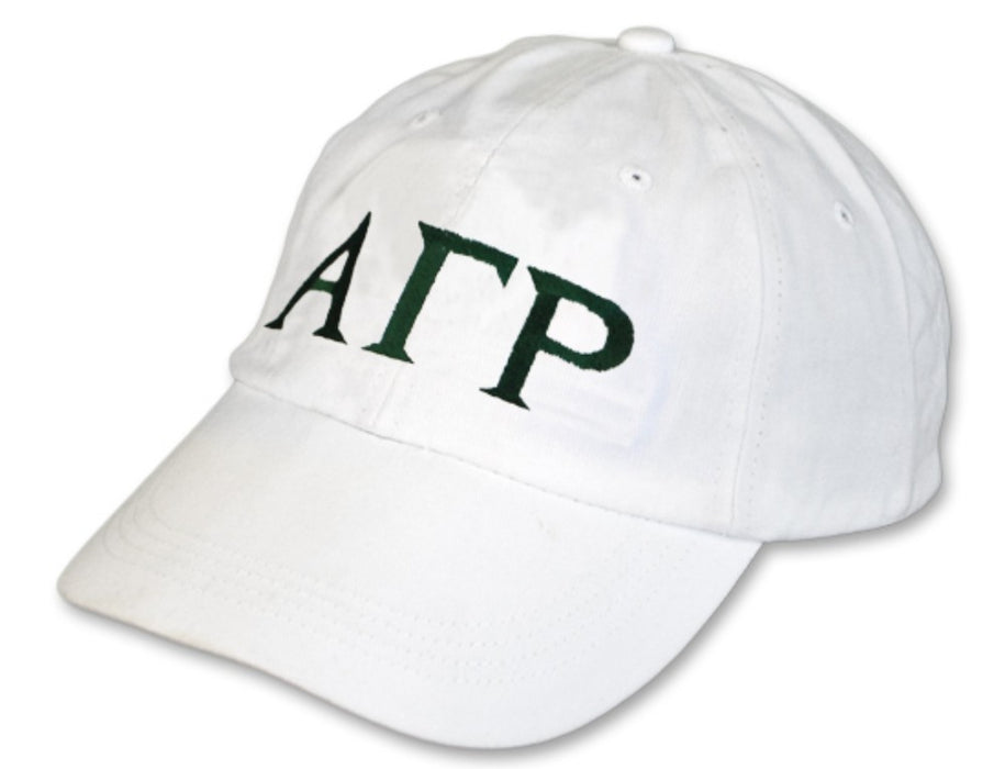 Alpha Gamma Rho Greek Letter Embroidered Hat