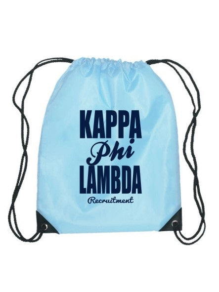 Kappa Phi Lambda Cursive Impact Sports Bag