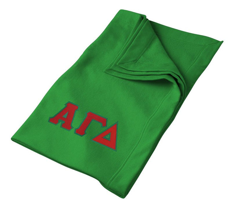 Alpha Gamma Delta Greek Twill Lettered Sweatshirt Blanket