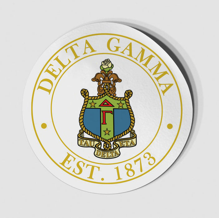 Delta Gamma Circle Crest Decal