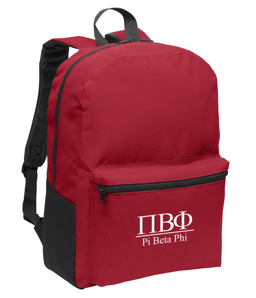Pi Beta Phi Collegiate Embroidered Backpack