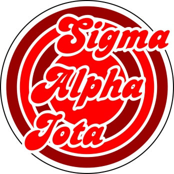 Sigma Alpha Iota Funky Circle Sticker