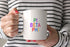 Pi Beta Phi Coffee Mug with Rainbows - 15 oz