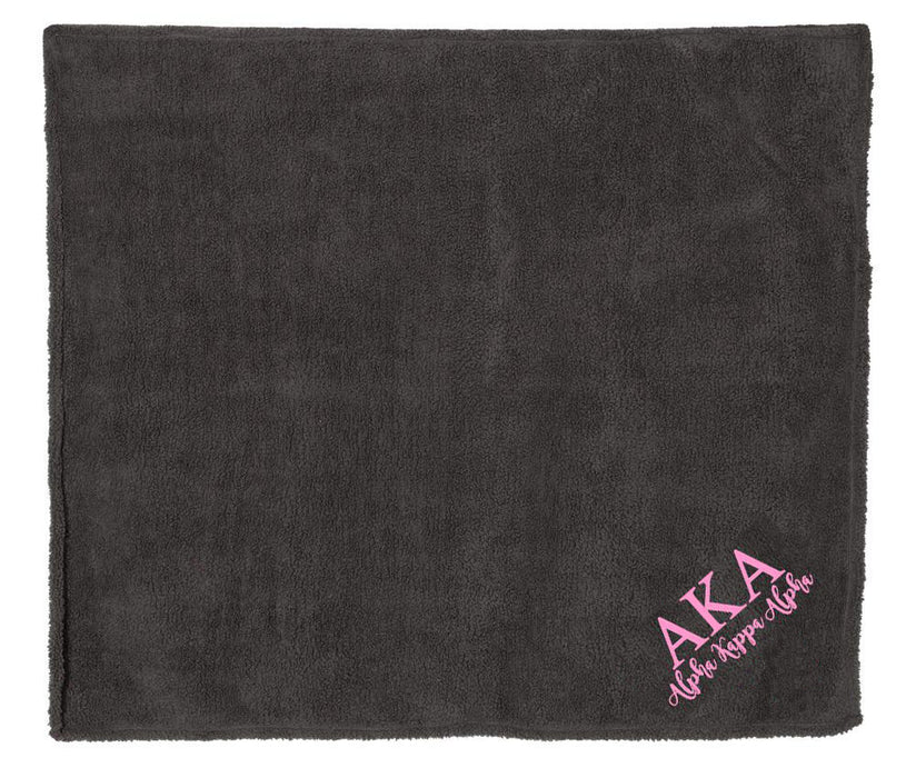 Alpha Kappa Alpha Sherpa Blanket Throw