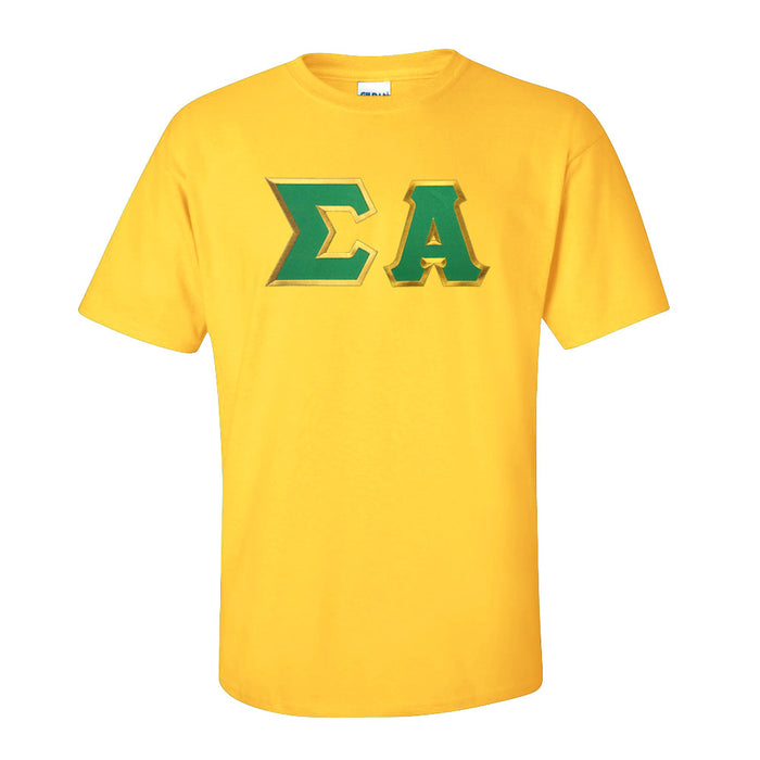Sigma Alpha Lettered T Shirt