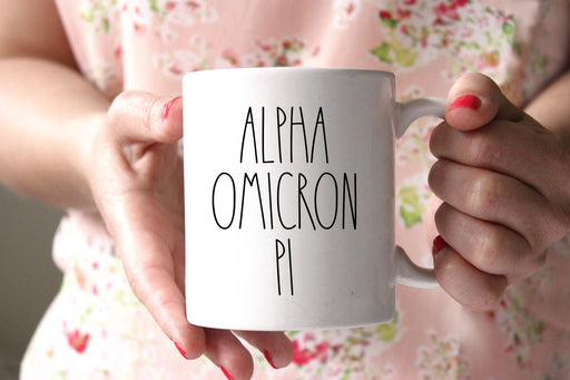 Alpha Omicron Pi Modern Coffee Mug