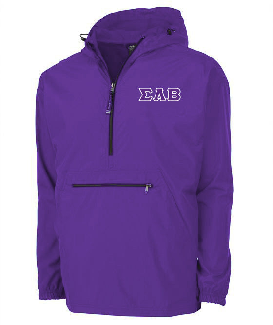 Sigma Lambda Beta Embroidered Pack and Go Pullover