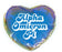 Alpha Omicron Pi Heart Shaped Makeup Bag