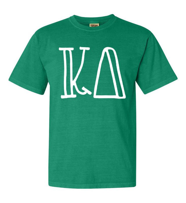 Kappa Delta Comfort Colors Greek Letter Sorority T-Shirt